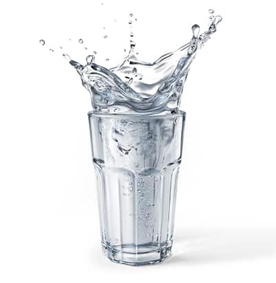 bicchiere acqua depuratore a osmosi inversa