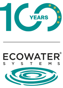 Logo di ecowater nella versione anniversario dei 100 anni